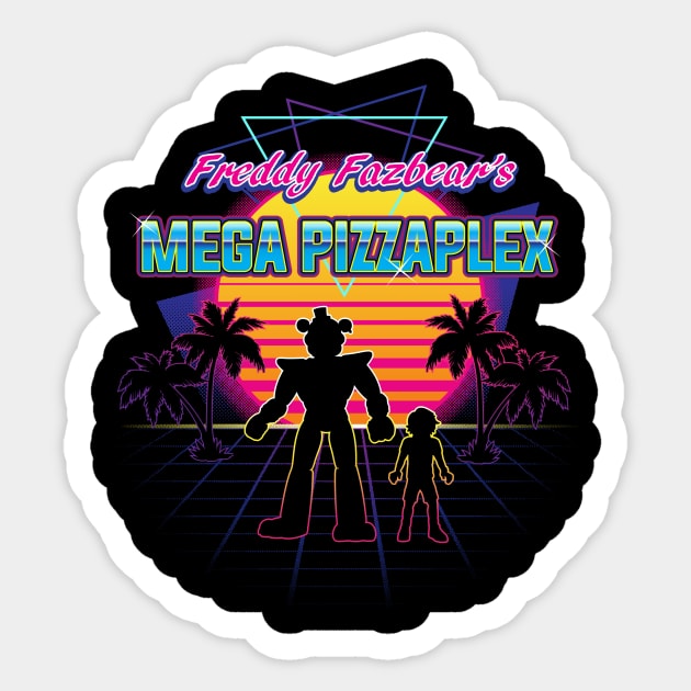 Freddy Fazbear's Mega Pizzaplex Sticker by halegrafx